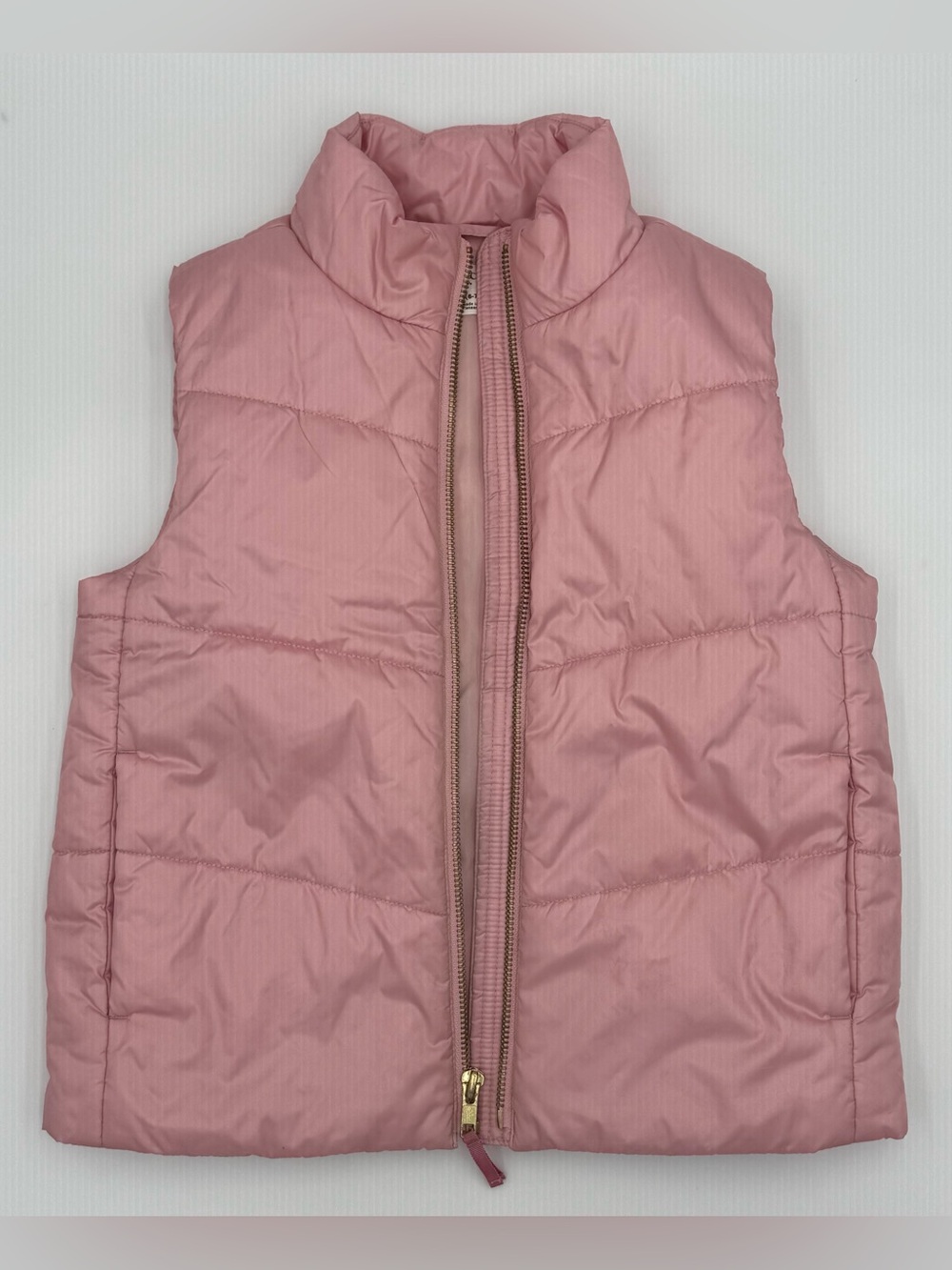 Crewcuts Girls Pink Puffer Vest - Lightweight Quilted Vest